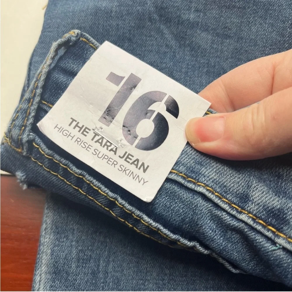 Joe’s Jeans The Tara Jean High‎ Rise Super Skinny Girls Size 16 Blue Denim